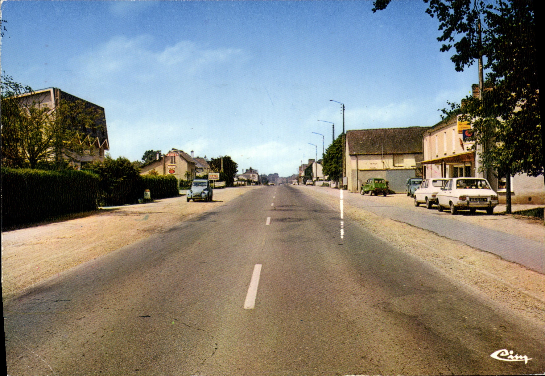 POSTAL MODERNA el camino de tronco de Rheu amarra D Apigne