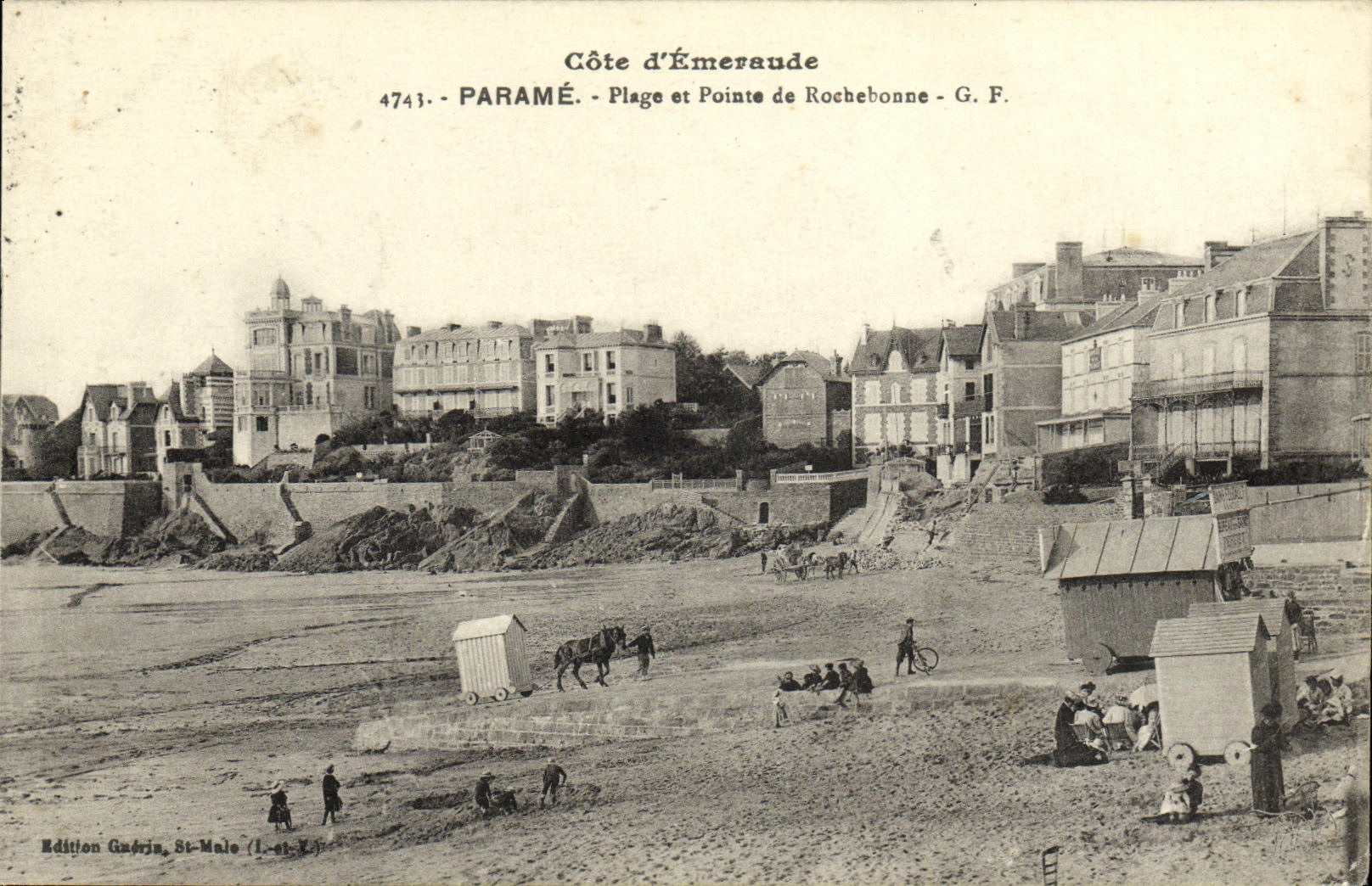CPA Parame La Plage et pointe de Rochebonne 