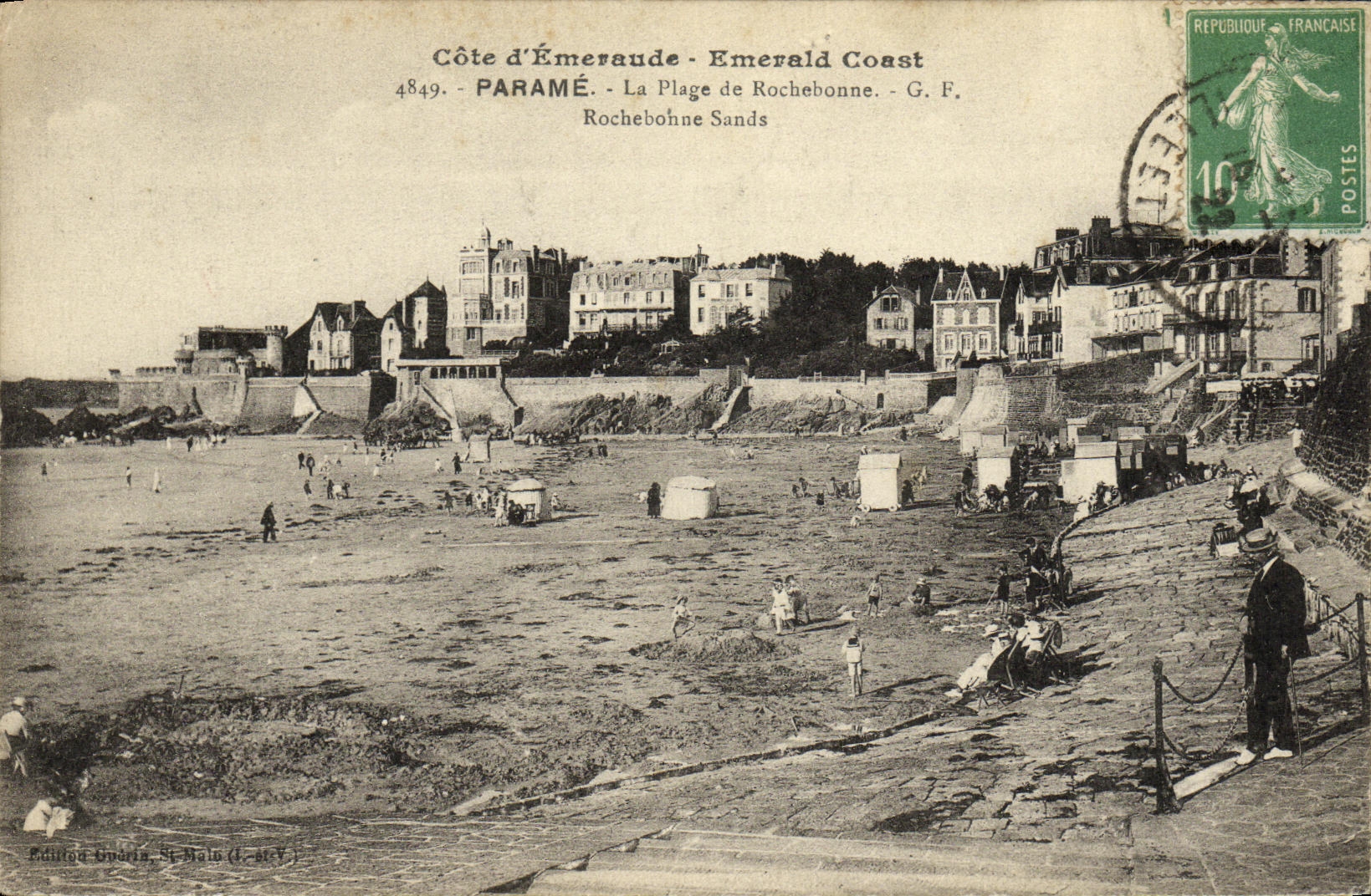 CPA Parame La Plage de Rochebonne 