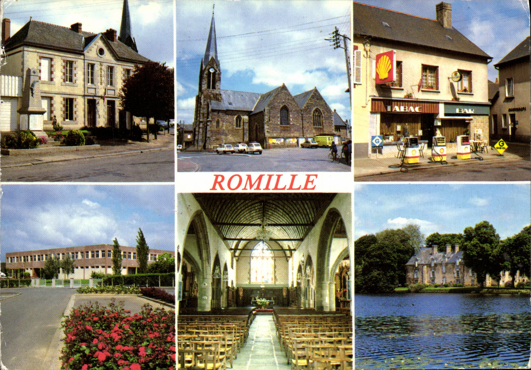 POSTAL MODERNA situee de Romille en el norte occidental de la cascara de Rennes