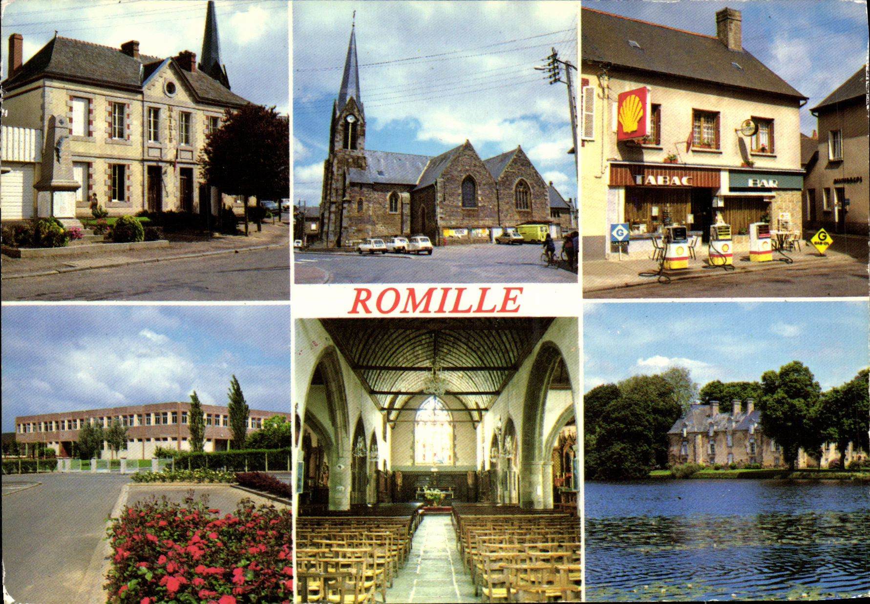 POSTAL MODERNA situee de Romille en el norte occidental de Rennes