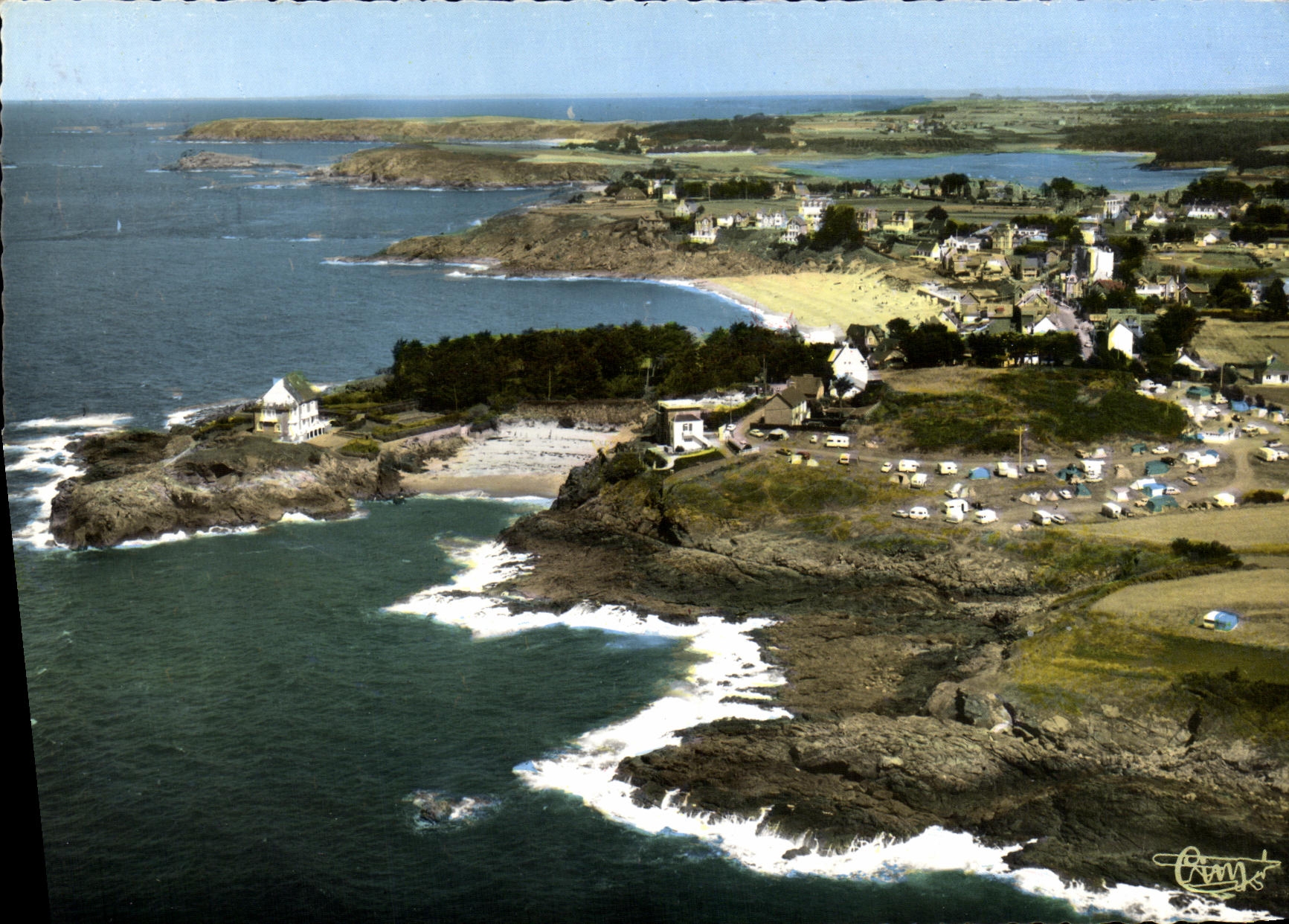 CPM Rotheneuf Camping du Nicet et la Cote Vue aerienne
