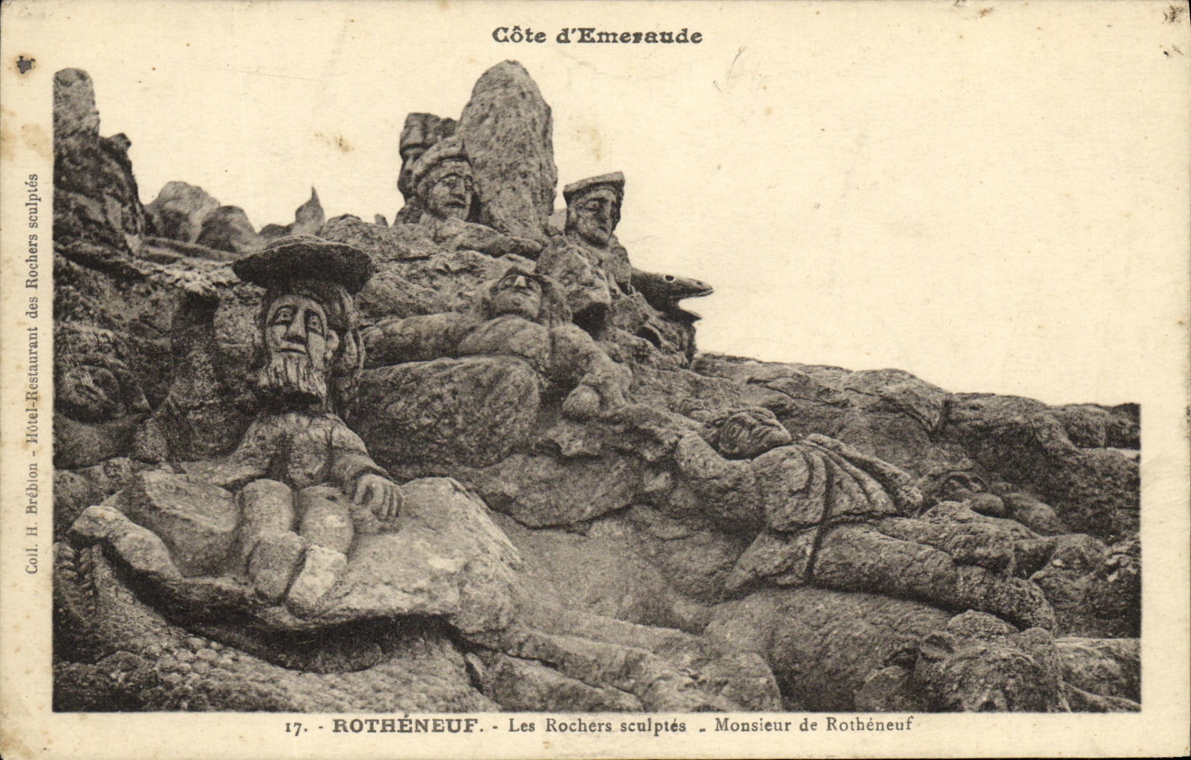CPA Rotheneuf Les Rochers Sculptes Monsieur de Rotheneuf