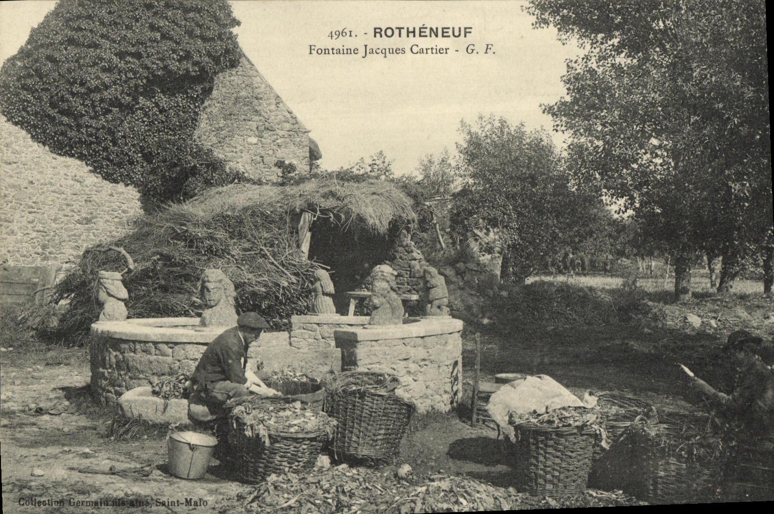 CPA Rotheneuf Fontaine Jacques Cartier TOP