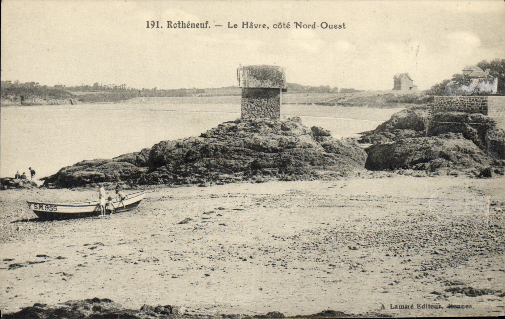 VINTAGE POSTCARD Rotheneuf Le Havre Dimensions Northern West