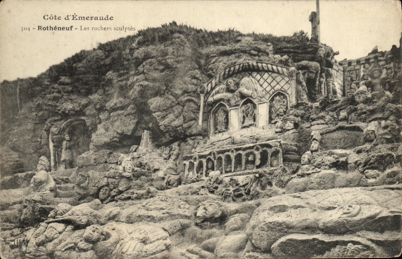 CPA Rotheneuf Types de Rochers Sculptes 