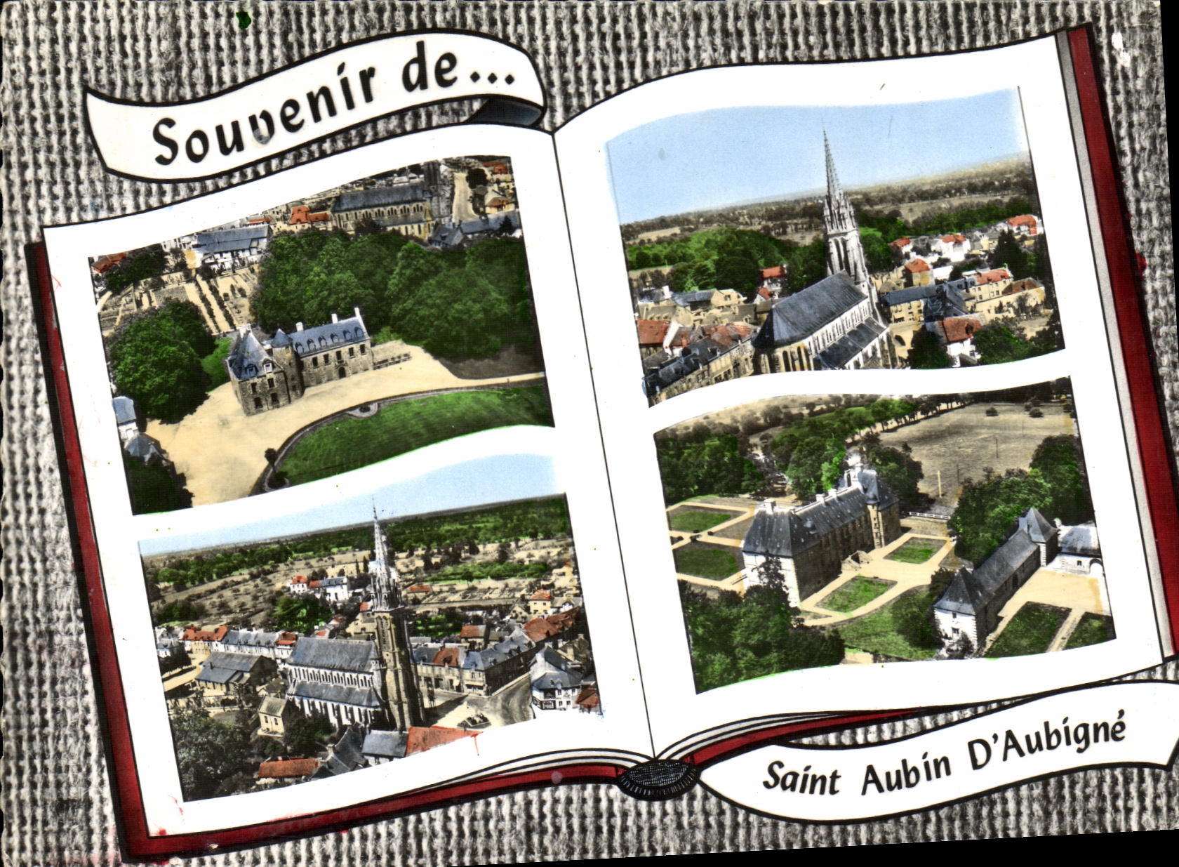 CPM Saint Aubin D Aubigne Le Chateau L Eglise Vue Generale Andouille