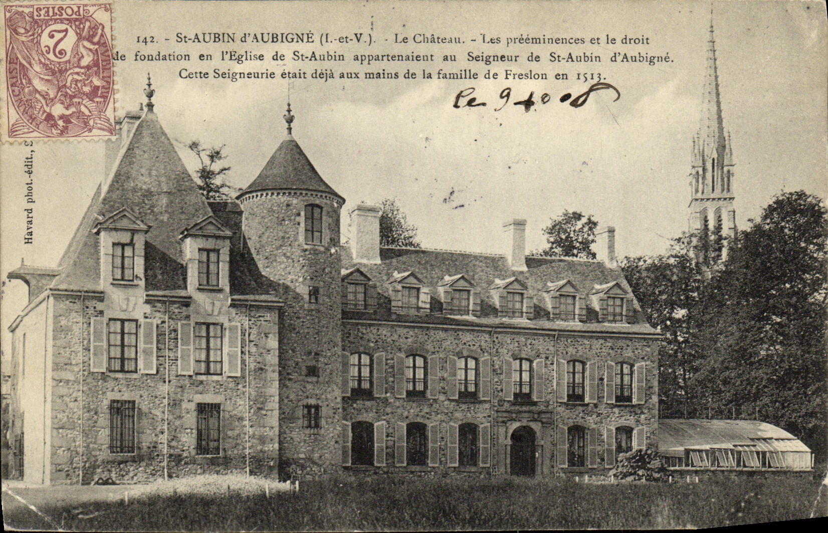 CPA Saint Aubin D Aubigne Le Chateau de Saint Aubin