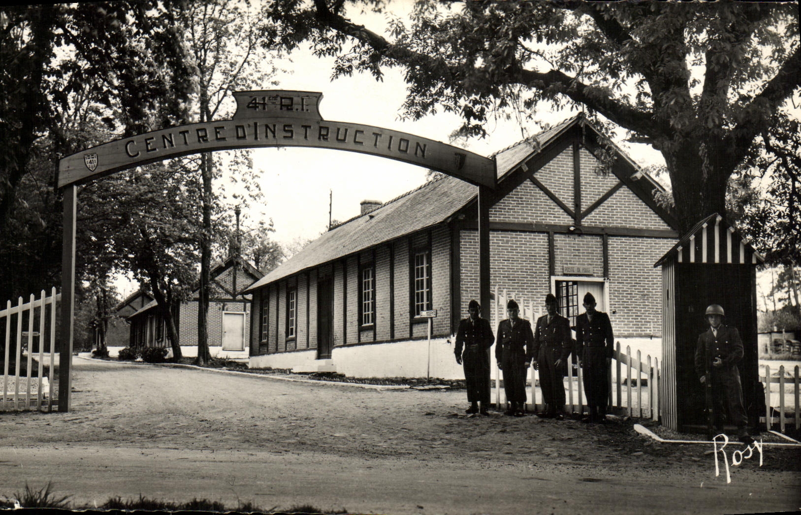 POSTAL MODERNA el St Aubin de la entrada de Cormier del campo del amarrar D Ouee Militarie centra la instruccion de D