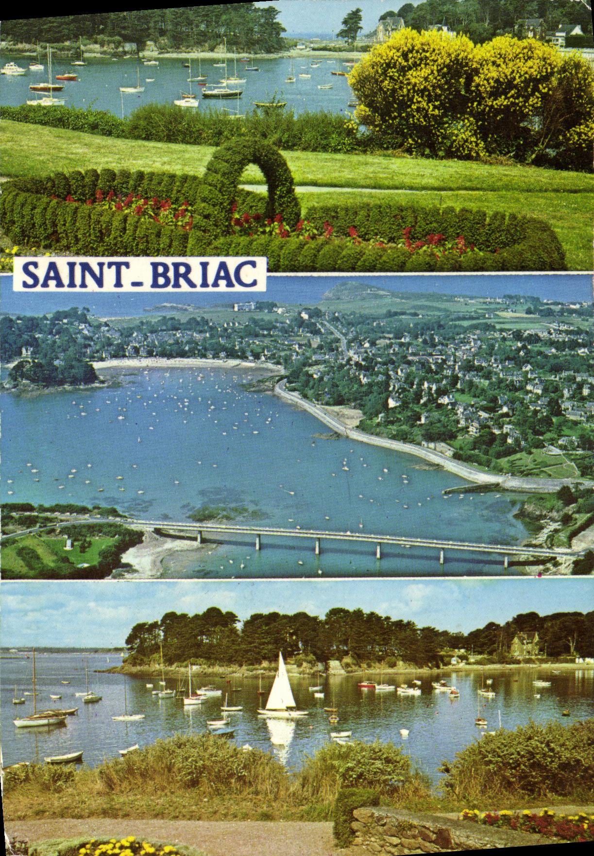CPM Saint Briac La Port du Bechet Le Pont du Fremur et vue generale La pointe de Nessey