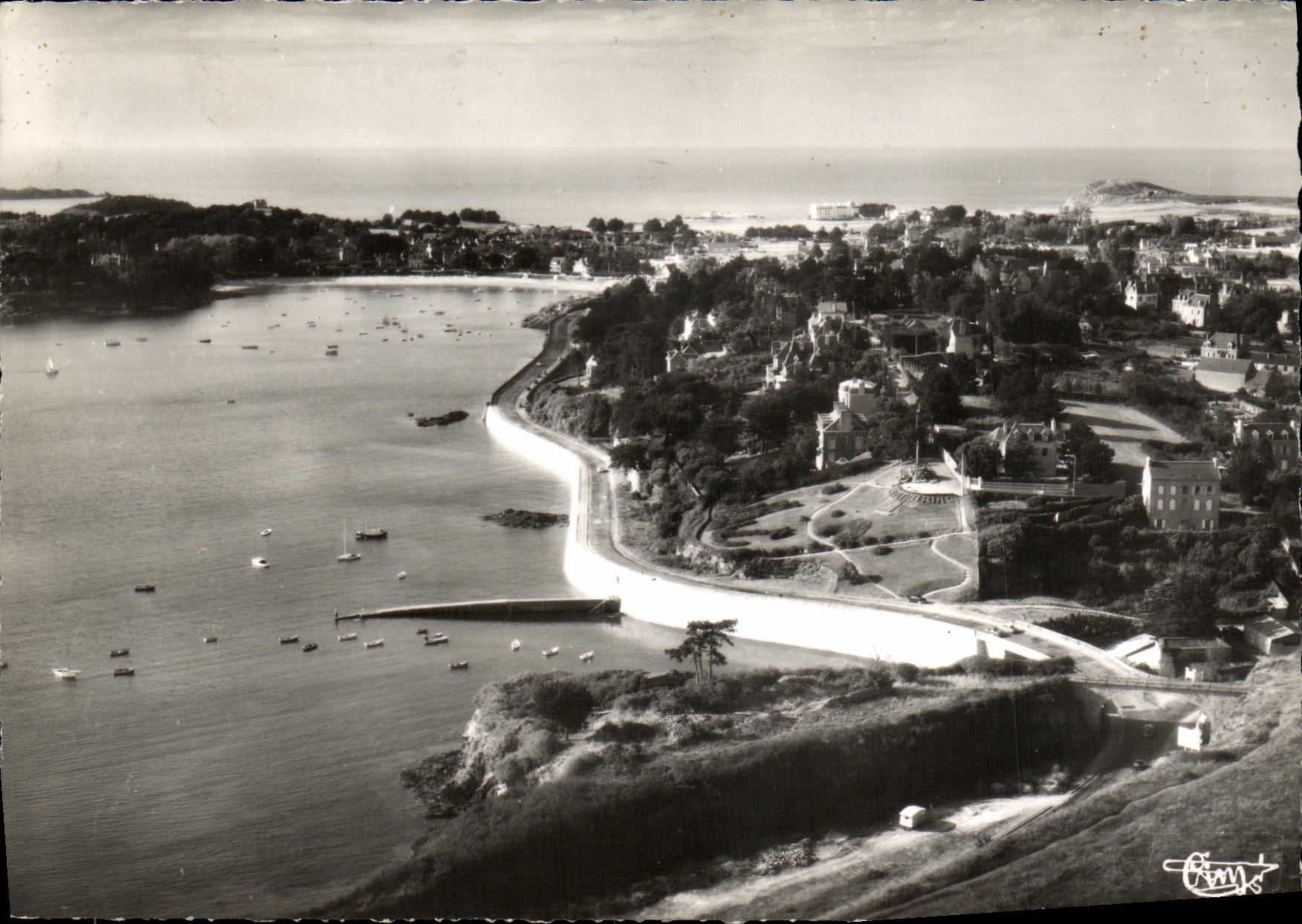 MODERN CARD Holy Briac On Sea Seen Air of Basle Of the Balcony D Emerald