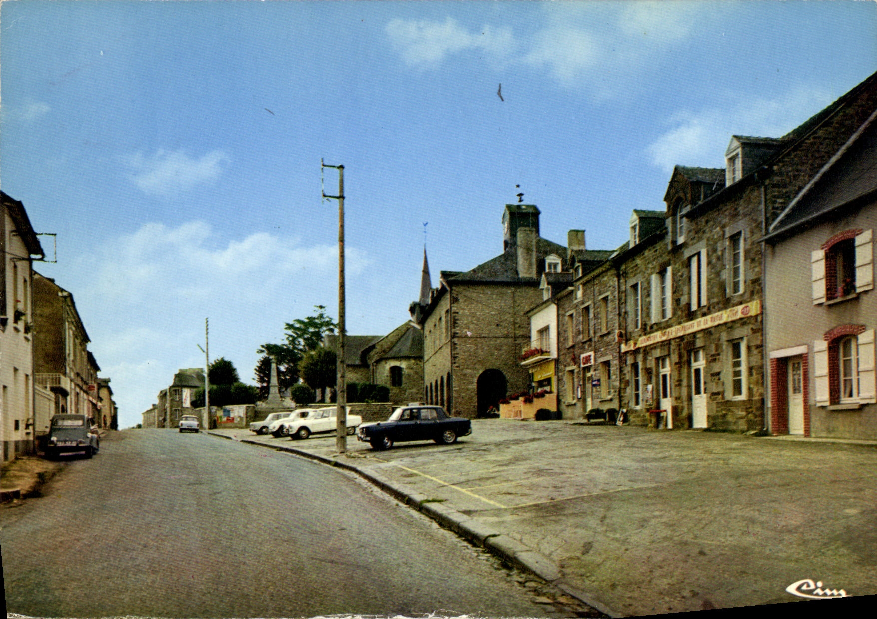 POSTAL MODERNA el St aleman en Illle coloca el ayuntamiento