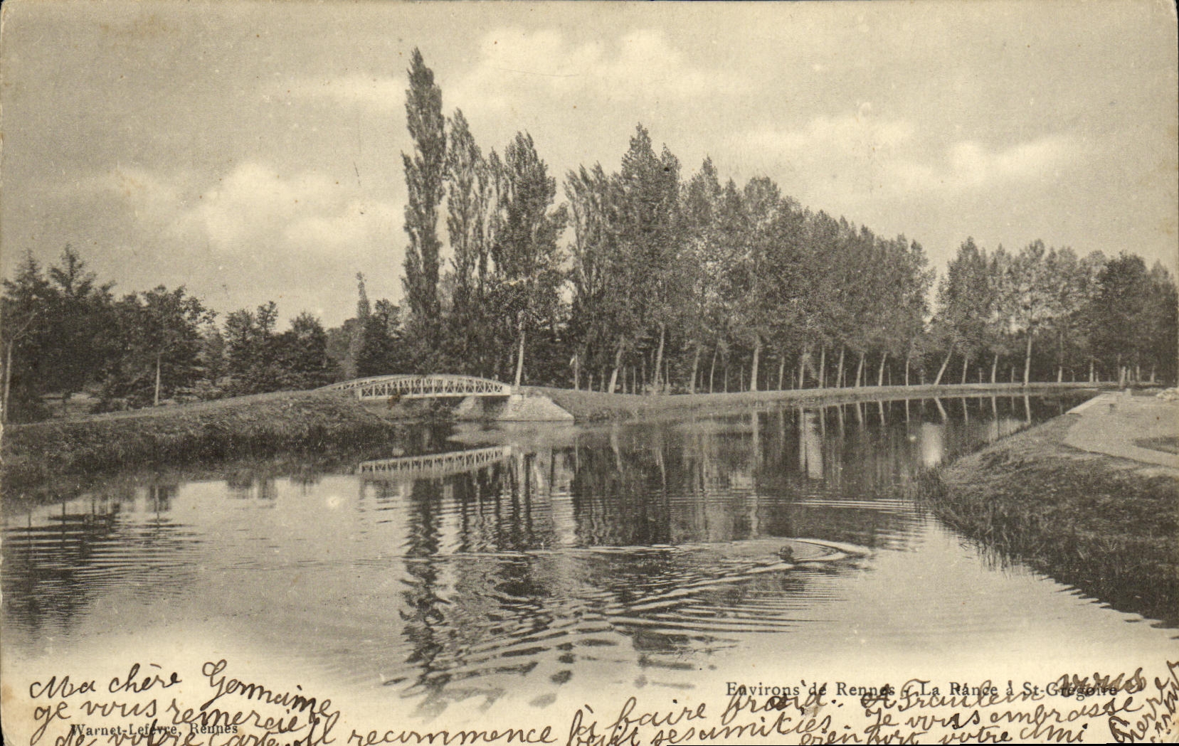 CPA Environs de Rennes La Rance a St Gregoire