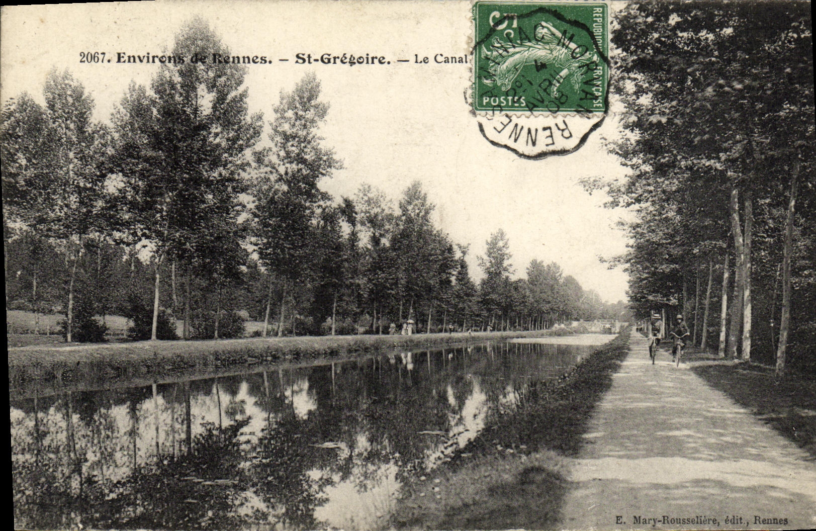 Alrededores de la POSTAL de la VENDIMIA de St Gregorio de Rennes el canal