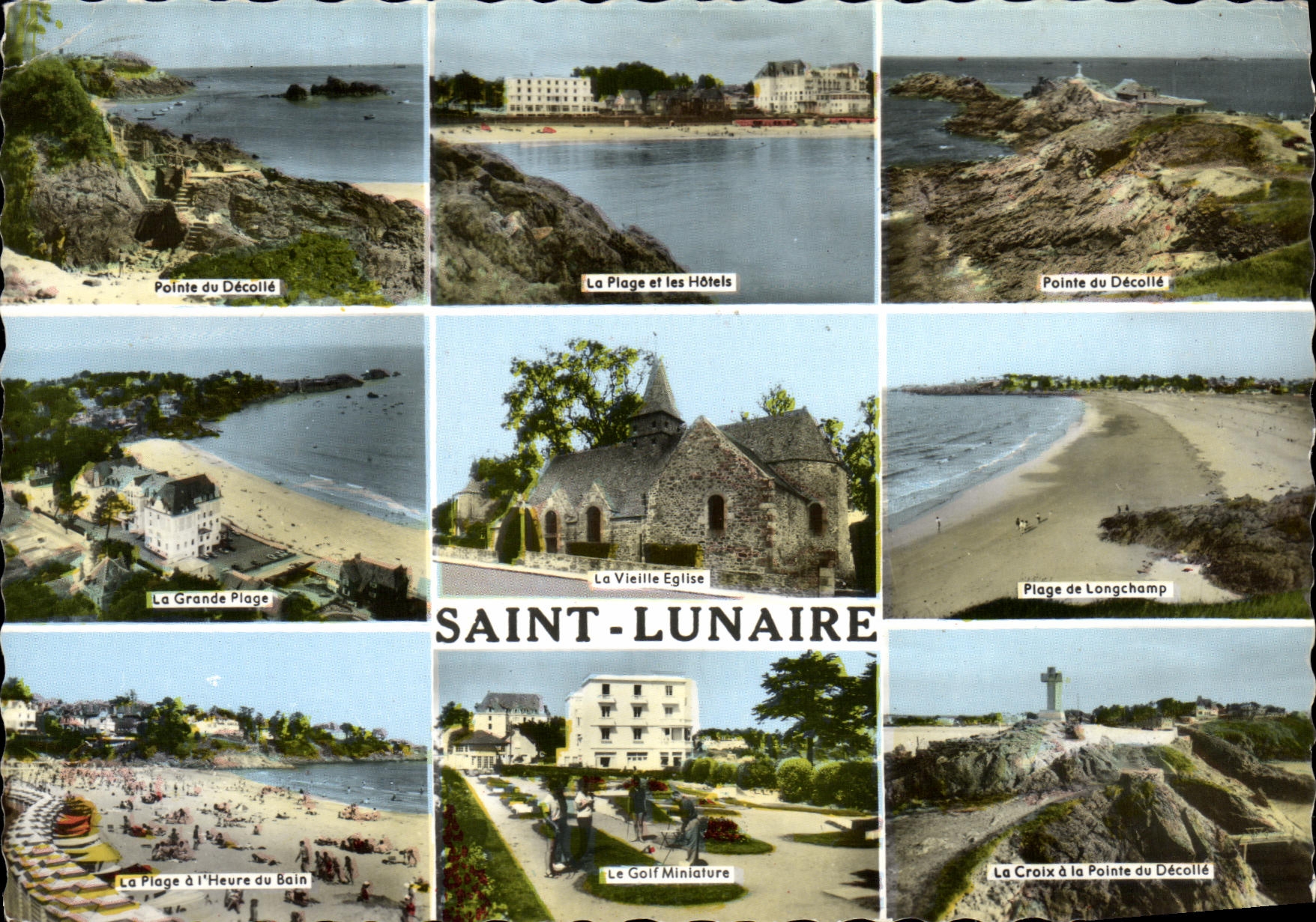 CPM Saint Lunaire Pointe du Decolle La plage et les hotels