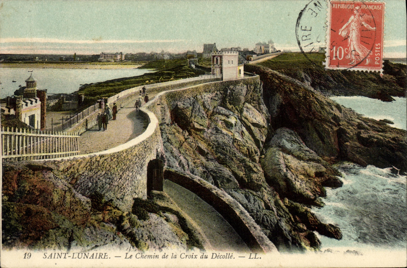 CPA Saint Lunaire Le Chemin de la Croix du Decolle