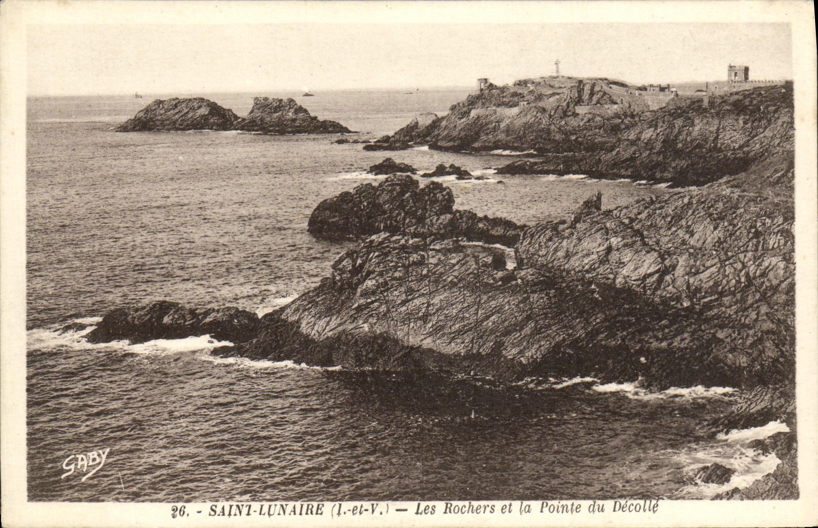 CPA Saint Lunaire Les Rochers et la Pointe du Decolle