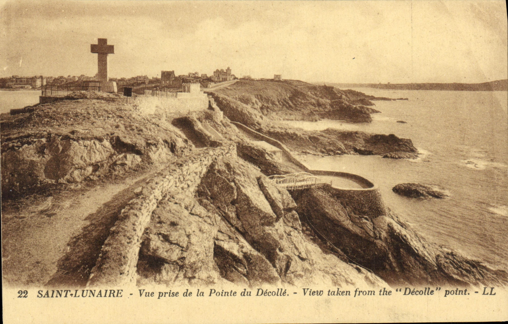 CPA Saint Lunaire Vue prise de la Pointe du Decolle
