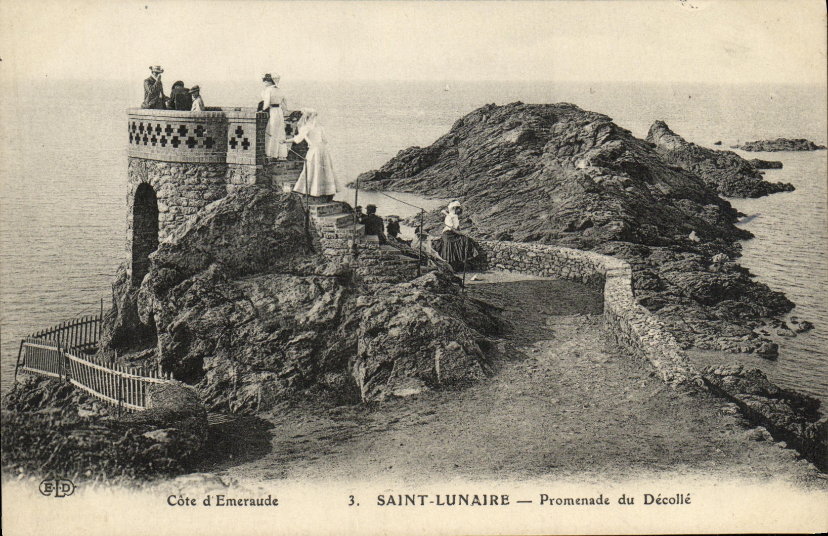 CPA Saint Lunaire Promeande du Decolle