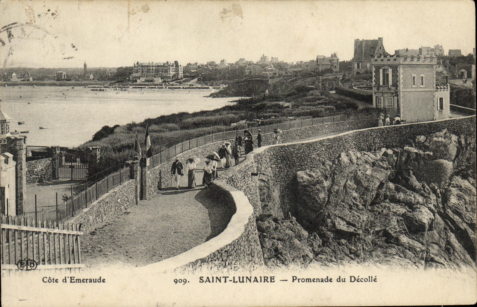 CPA Saint Lunaire Promenade du Decolle
