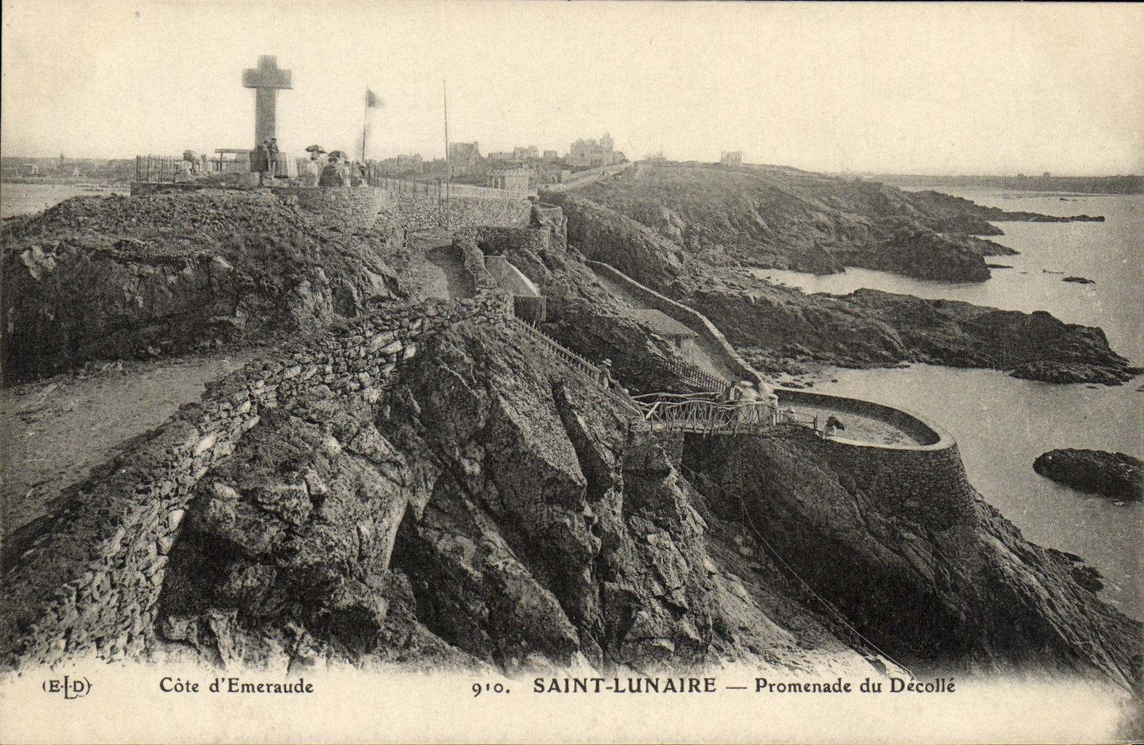 CPA Saint Lunaire Promenade du Decolle
