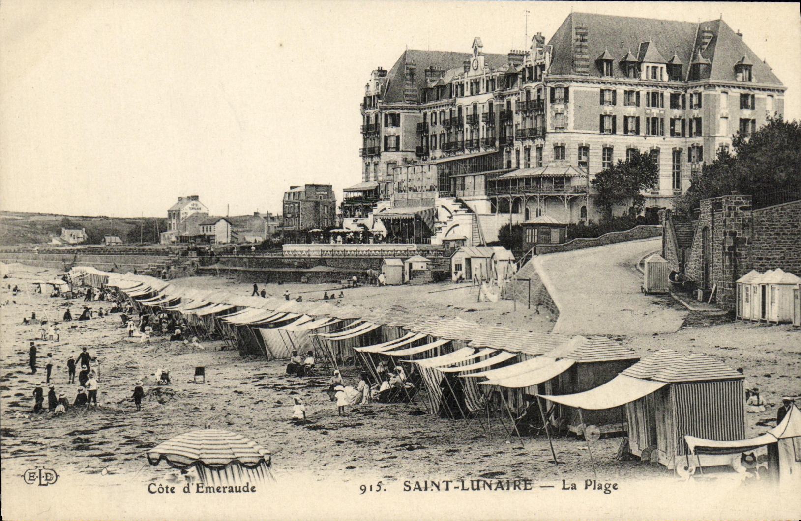 VINTAGE POSTCARD Holy Lunar the Beach