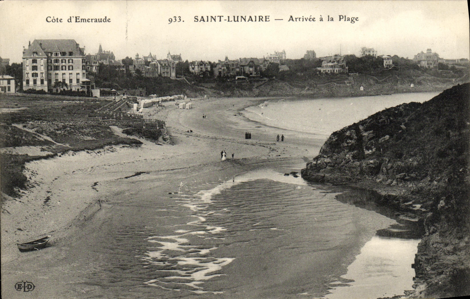 CPA Saint Lunaire Arrivee a la Plage 
