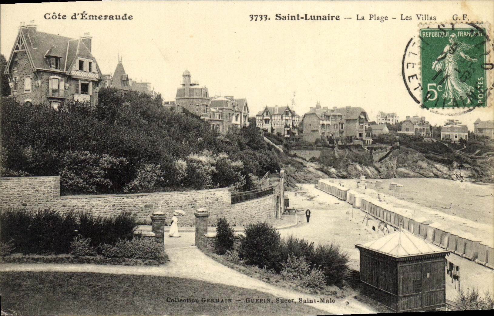 CPA Saint Lunaire La Plage Les Villas