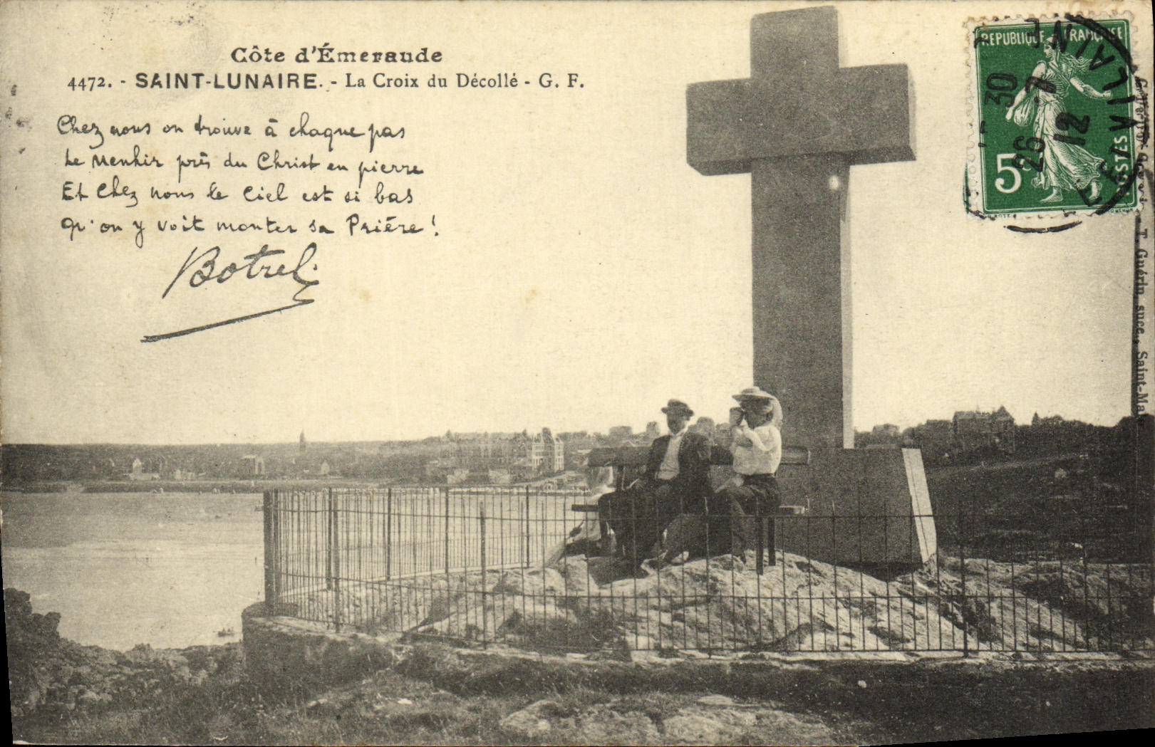 CPA Saint Lunaire La Croix du Decolle