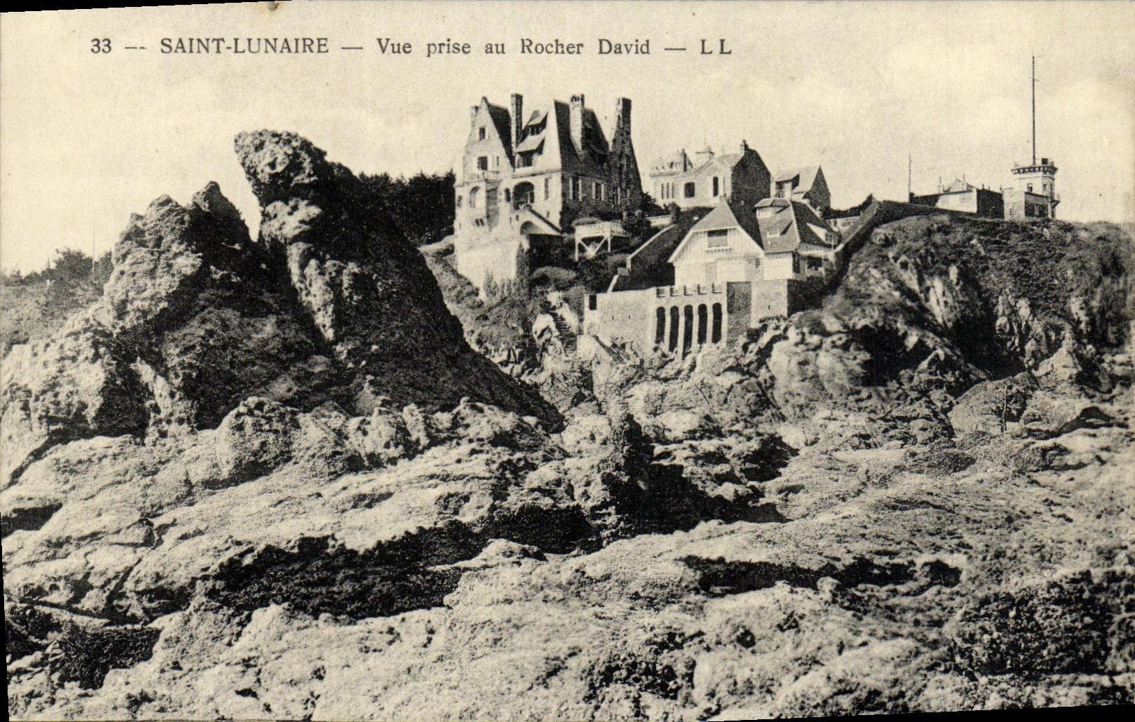 CPA Saint Lunaire Vue prise au Rocher David