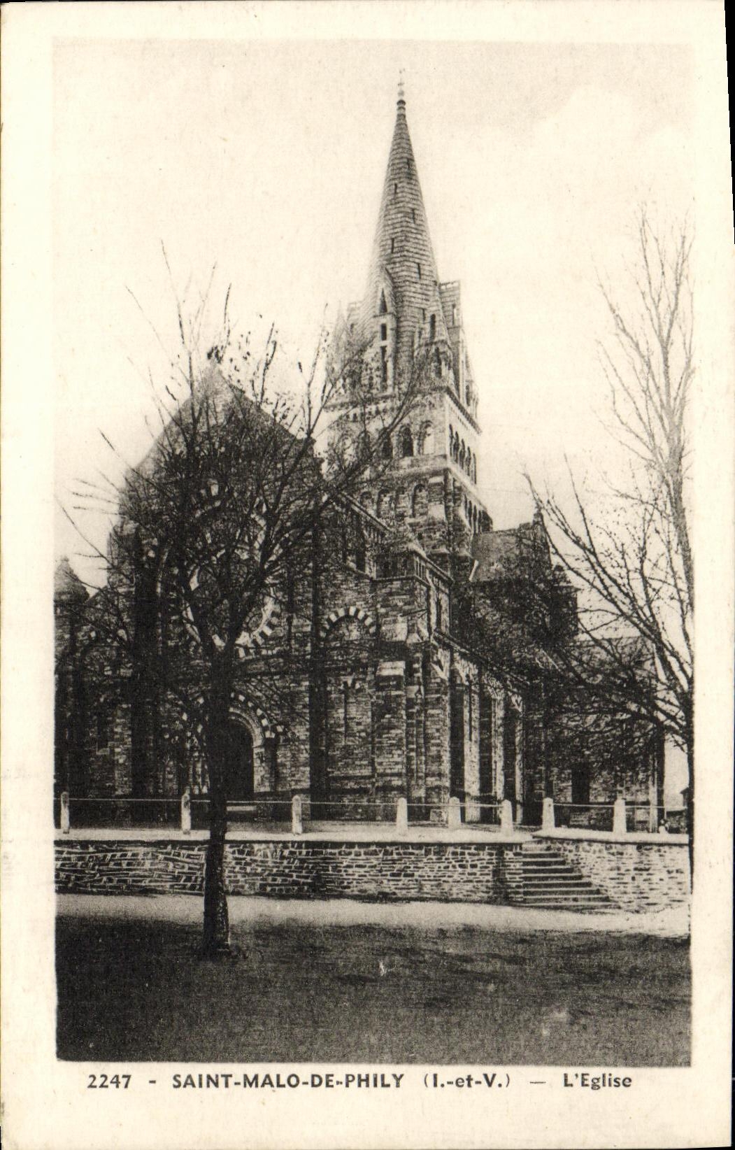 POSTAL Holy Malo de Phily L iglesia de la VENDIMIA