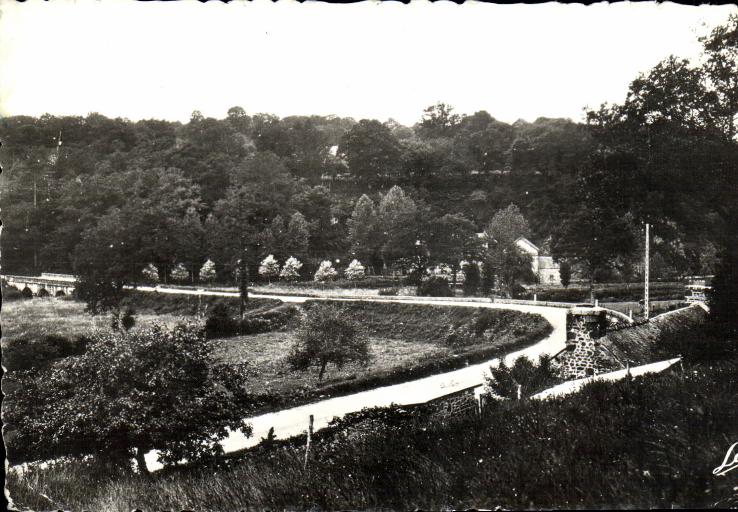 POSTAL MODERNA alrededores de St Aubin de St Ouen de Cormier de los dominios la roca la vuelta