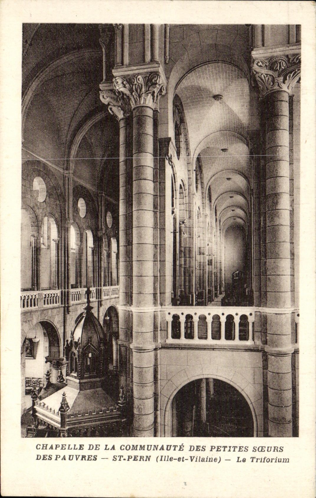 Camara acorazada Communate de la POSTAL de la VENDIMIA de las pequenas hermanas del St pobre Pern Tritorium