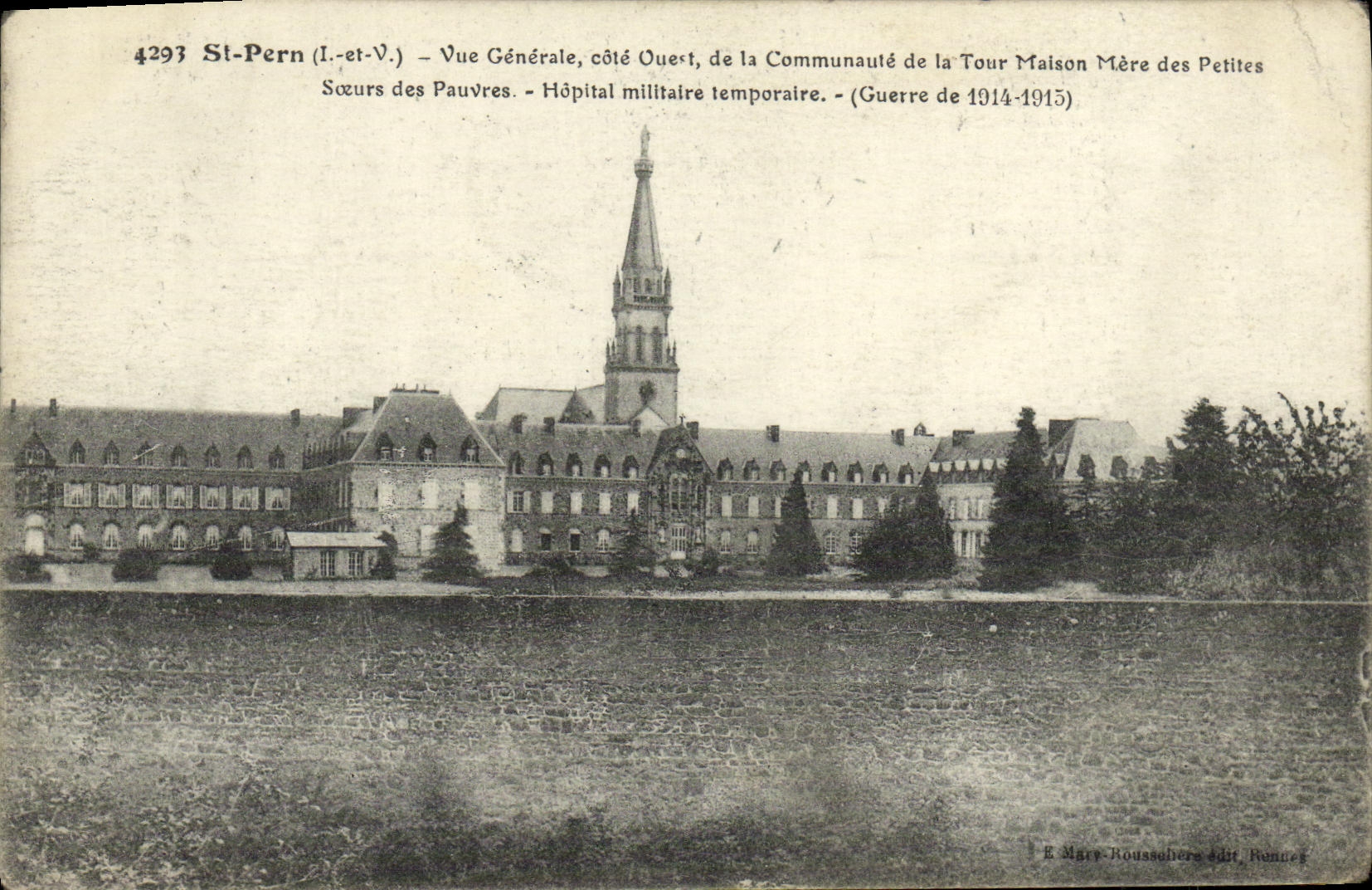 Costa oeste santa de la opinion de Pern de la POSTAL de la VENDIMIA de la comunidad de la oficina central de la torre de las pequenas hermanas del hospital pobre