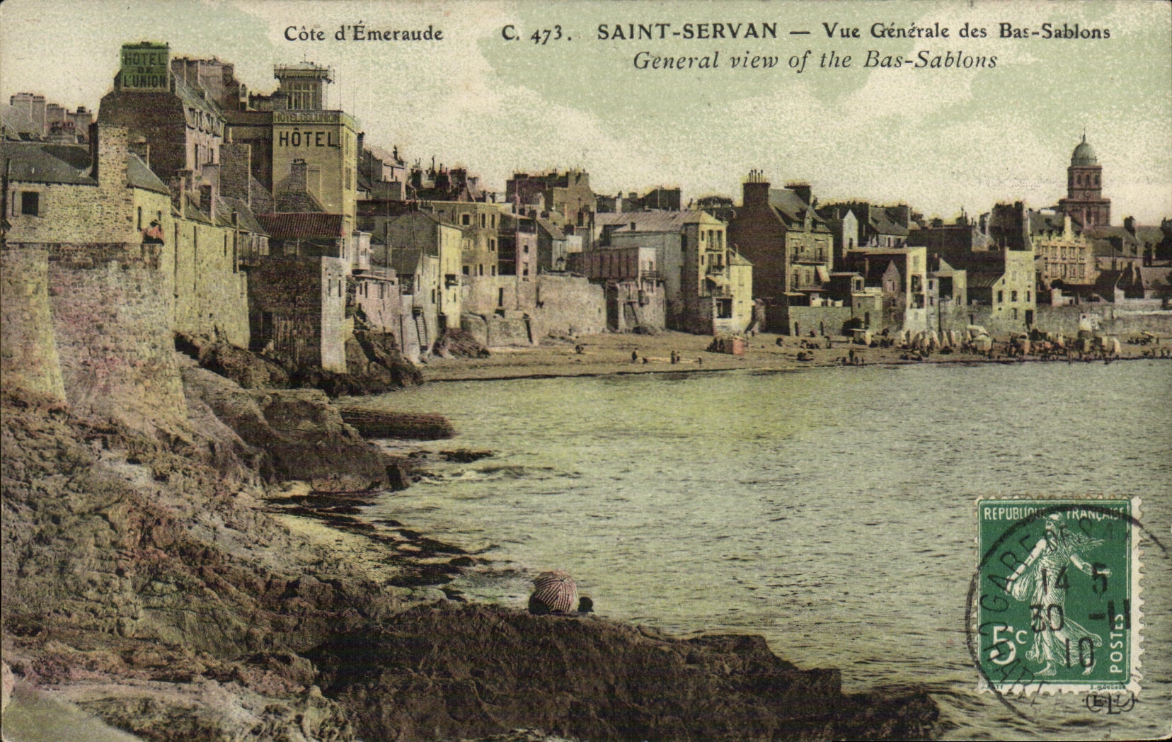 CPA Saint Servan Vue Generale des Bas Sablons