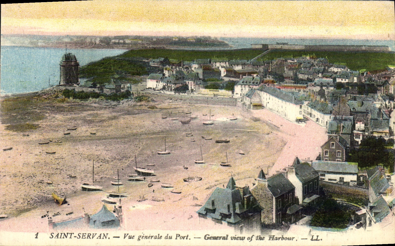 CPA Saint Servan Vue generale du Port
