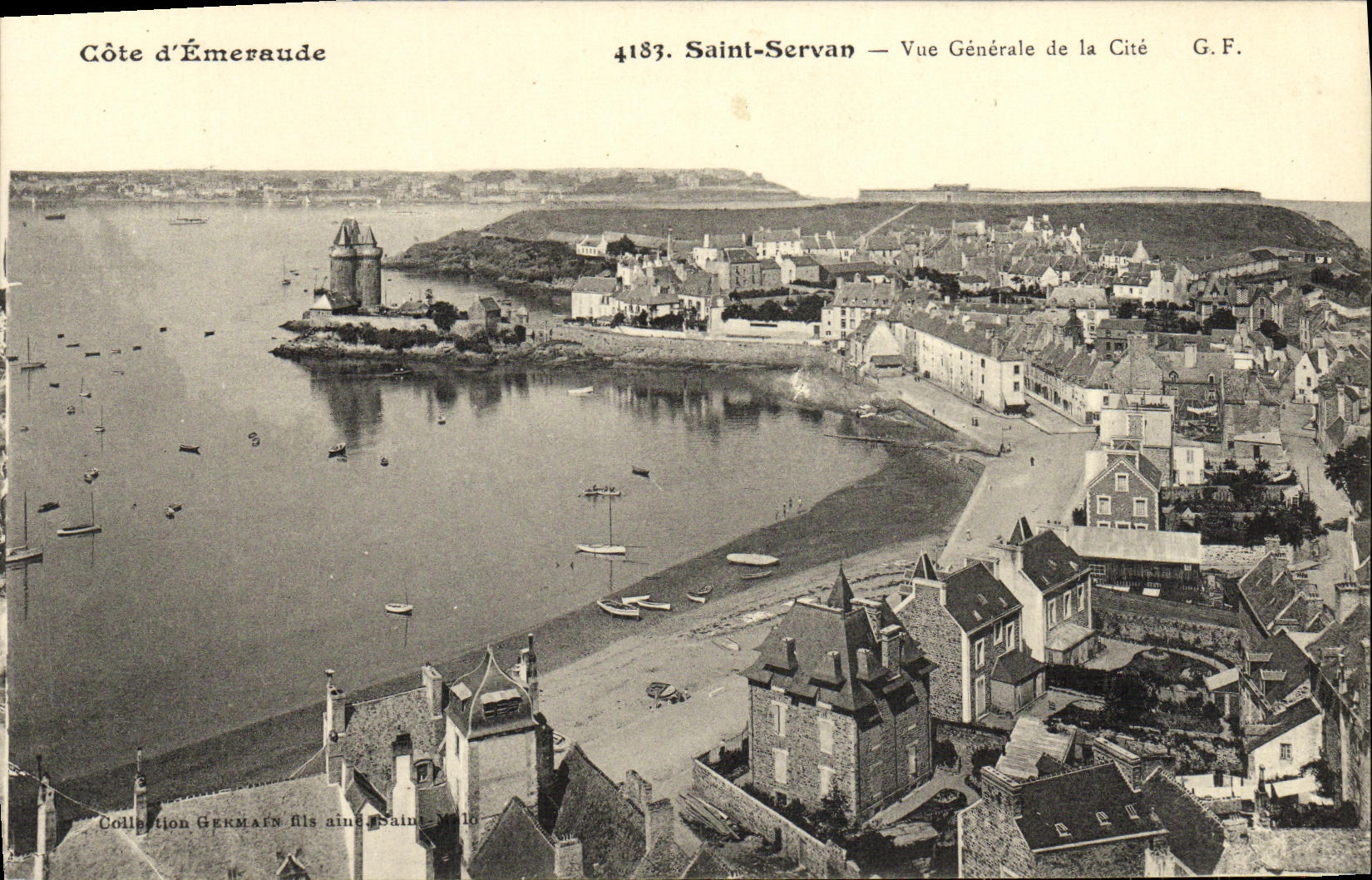 VINTAGE POSTCARD Holy Servan View of the ISCED