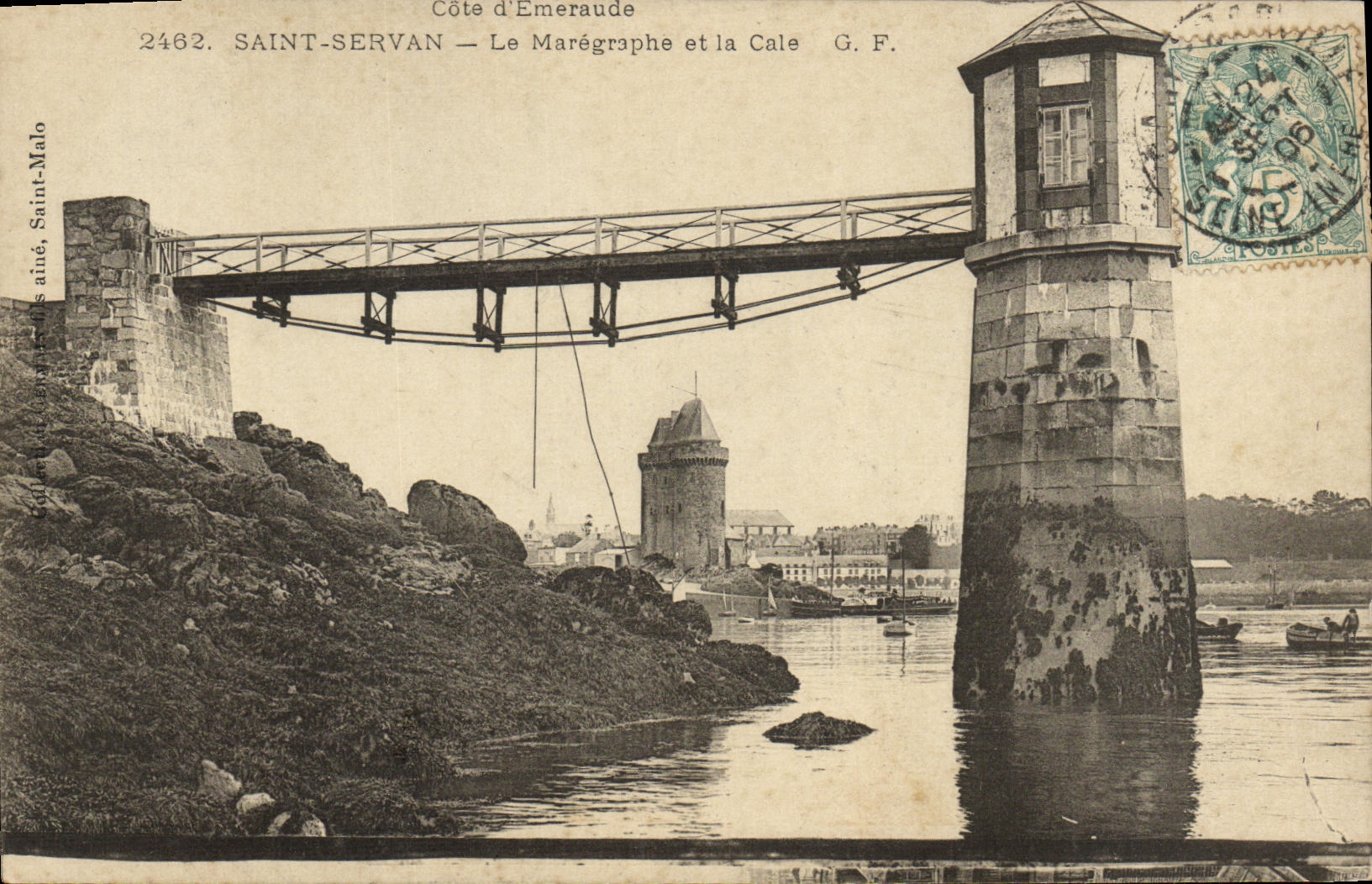 CPA Saint Servan Le Maregraphe et la Cale