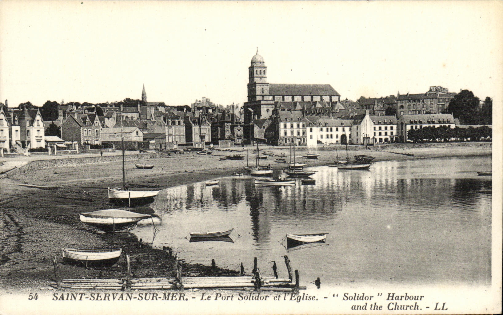 CPA Saint Servan sur Mer Le Port Solidor et l Eglise