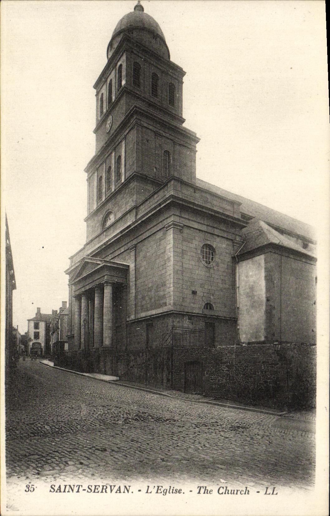 CPA Saint Servan L Eglise