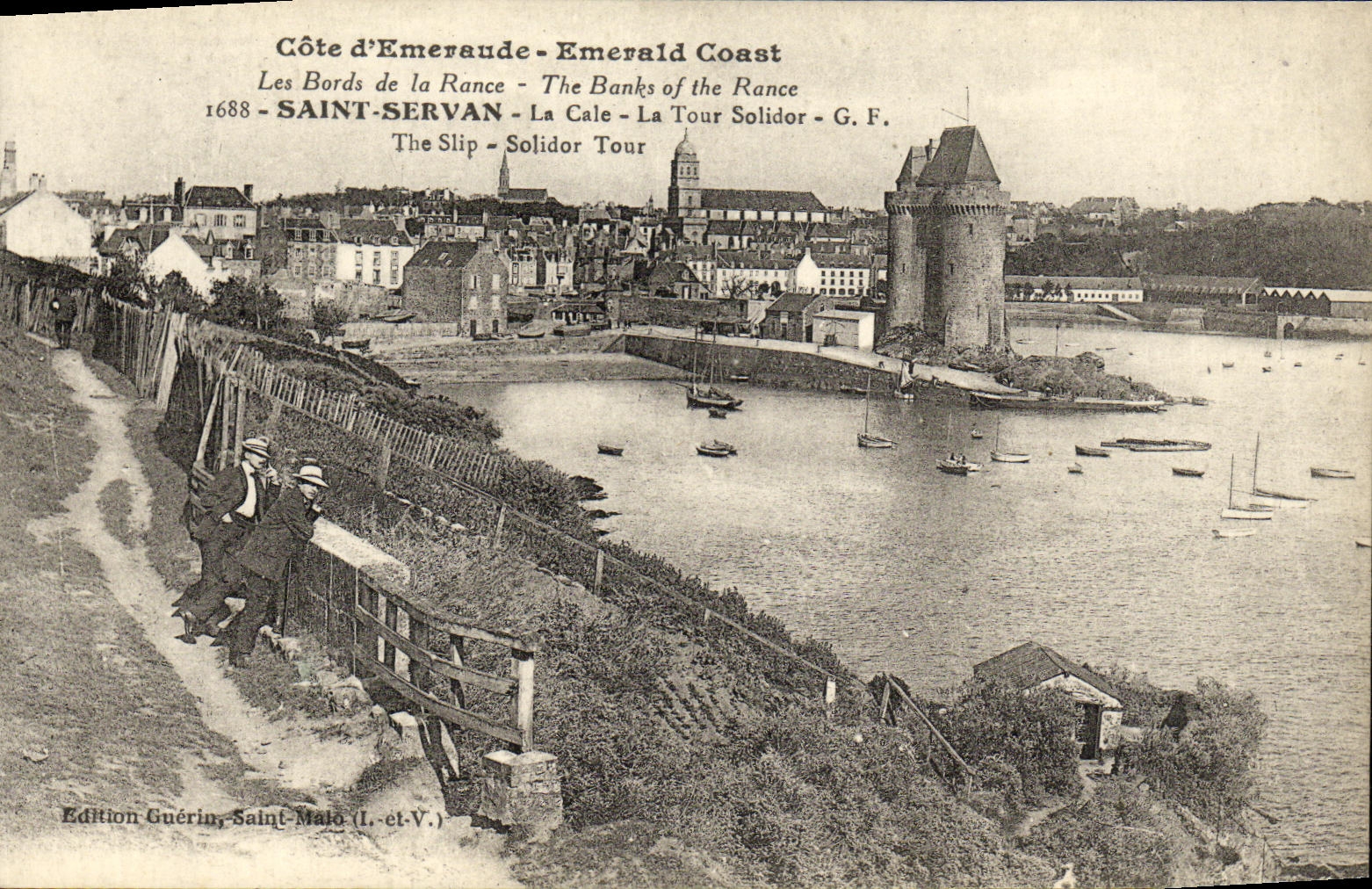 VINTAGE POSTCARD Holy Servan the Hold the Solidor Tower