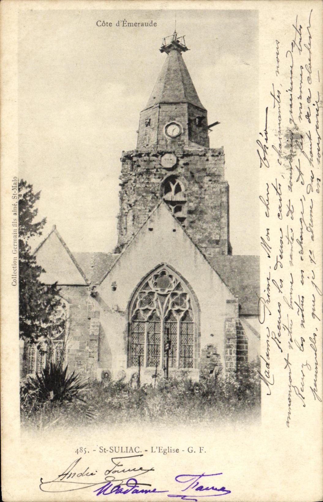 St Suliac L iglesia de la POSTAL de la VENDIMIA