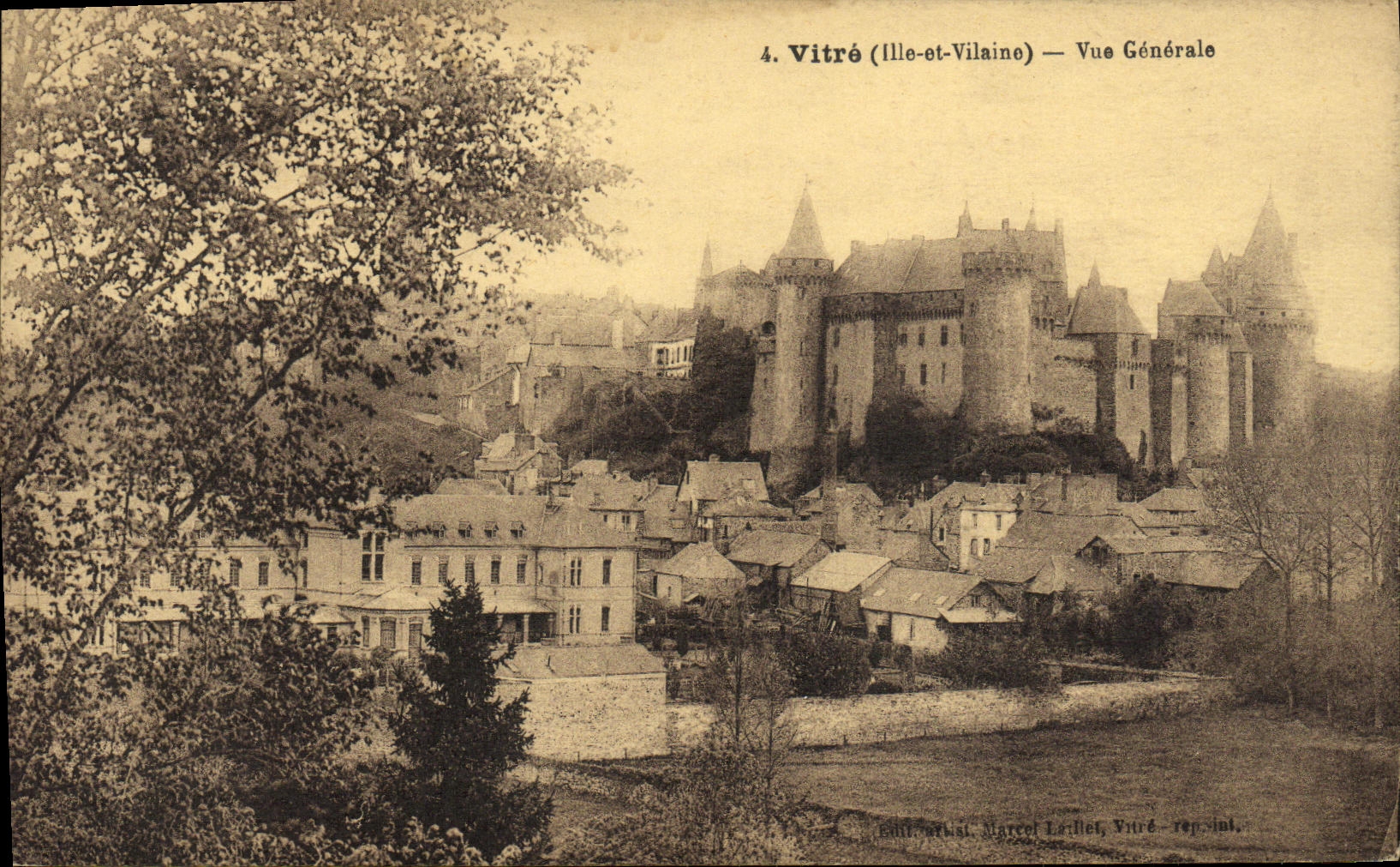 CPA Vitre Vue Generale