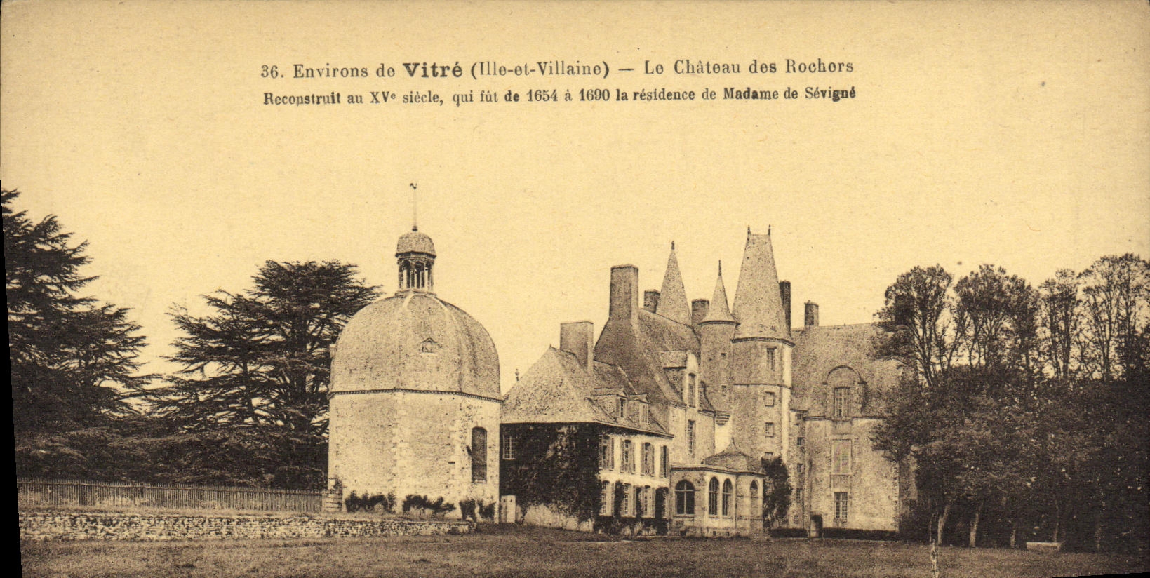 VINTAGE POSTCARD Surroundings of Pane the Castle of the Rocks