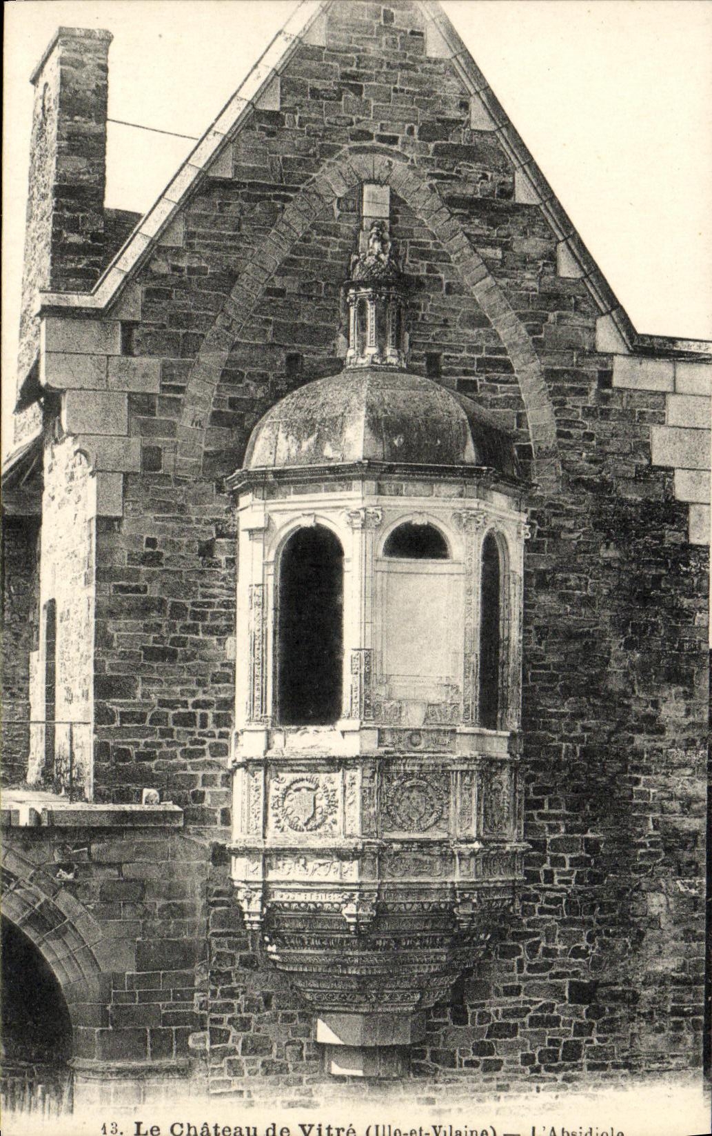 Castillo absidal L del cristal de la POSTAL de la VENDIMIA