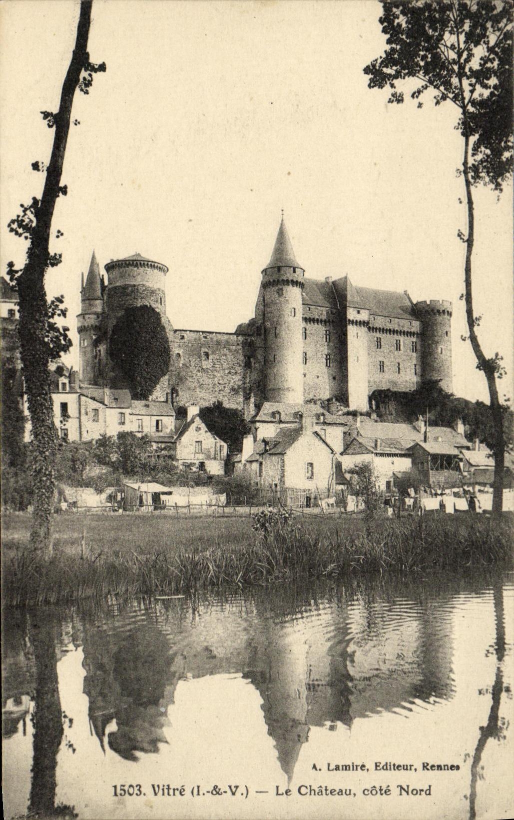 La POSTAL Vitre de la VENDIMIA el castillo dimensiona norteno