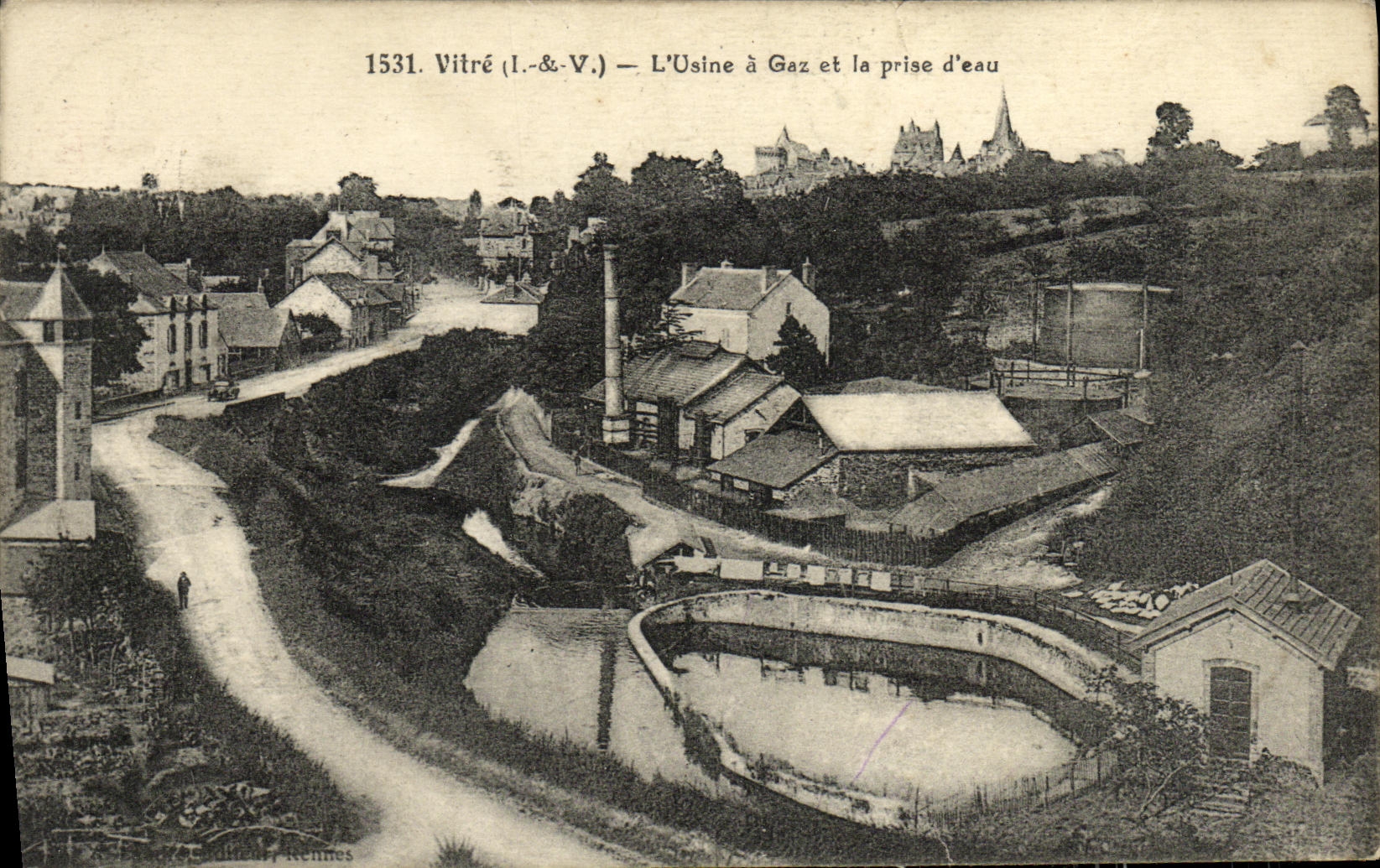 CPA Vitre L Usine a Gaz et la Prise d eau