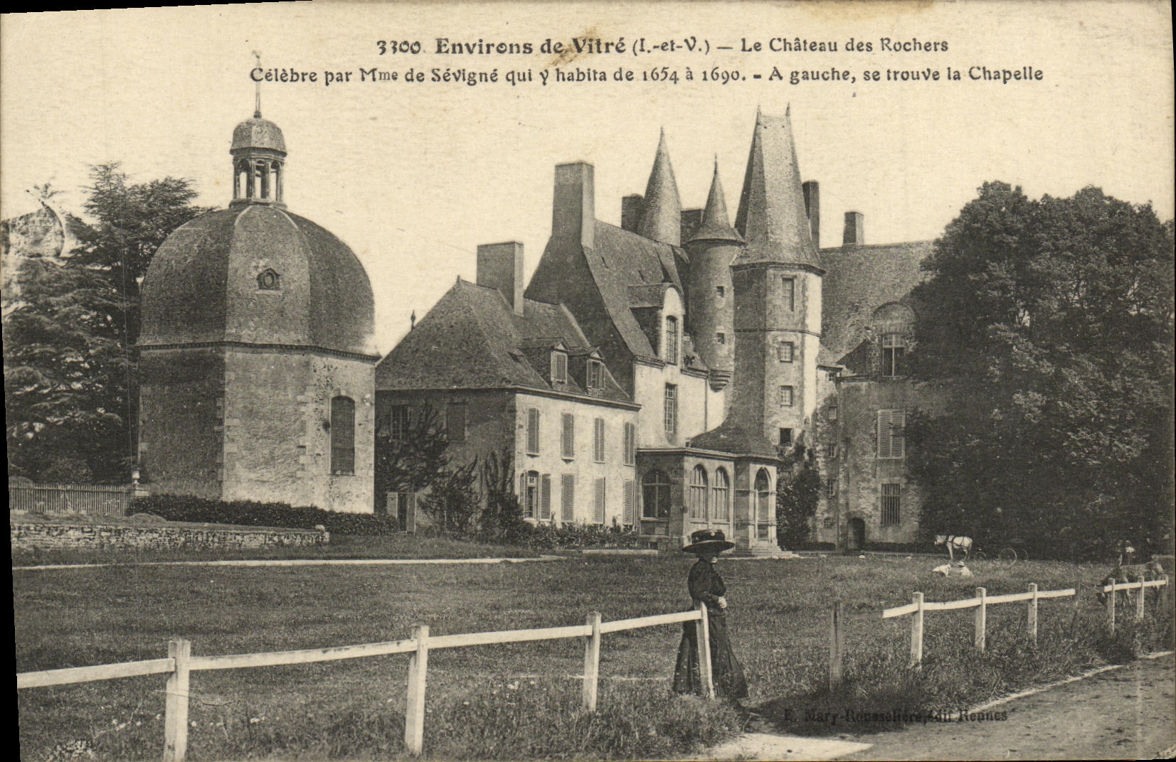 CPA Environs de Vitre Le Chateau des Rochers