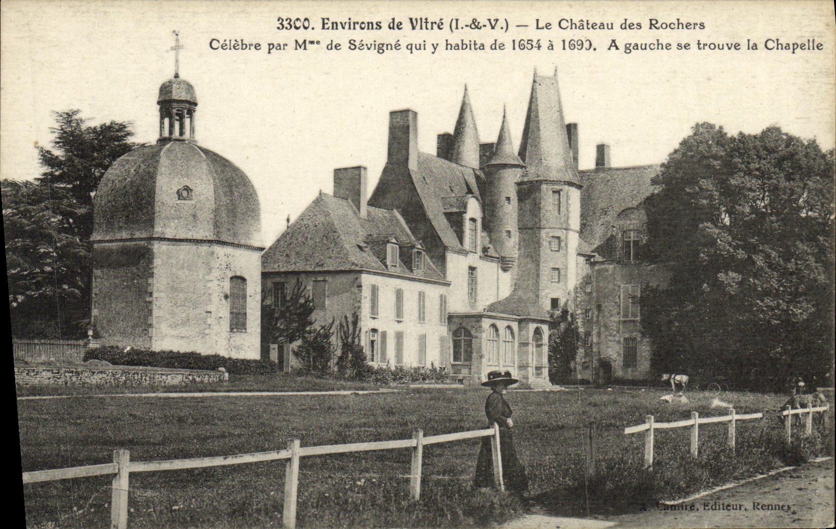 CPA environs de Vitre Le Chateau des Rochers