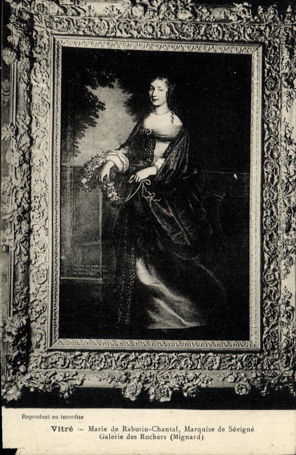 CPA Vitre Marie de Rabutin Chantal Marquise de Sevigne Galerie des Rochers Mignard 